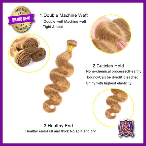 20-24 Inch Body Wave Human Hair Extensions 3 Bundles Brazilian Virgin